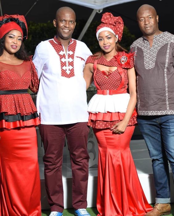 sotho traditional attire for couples