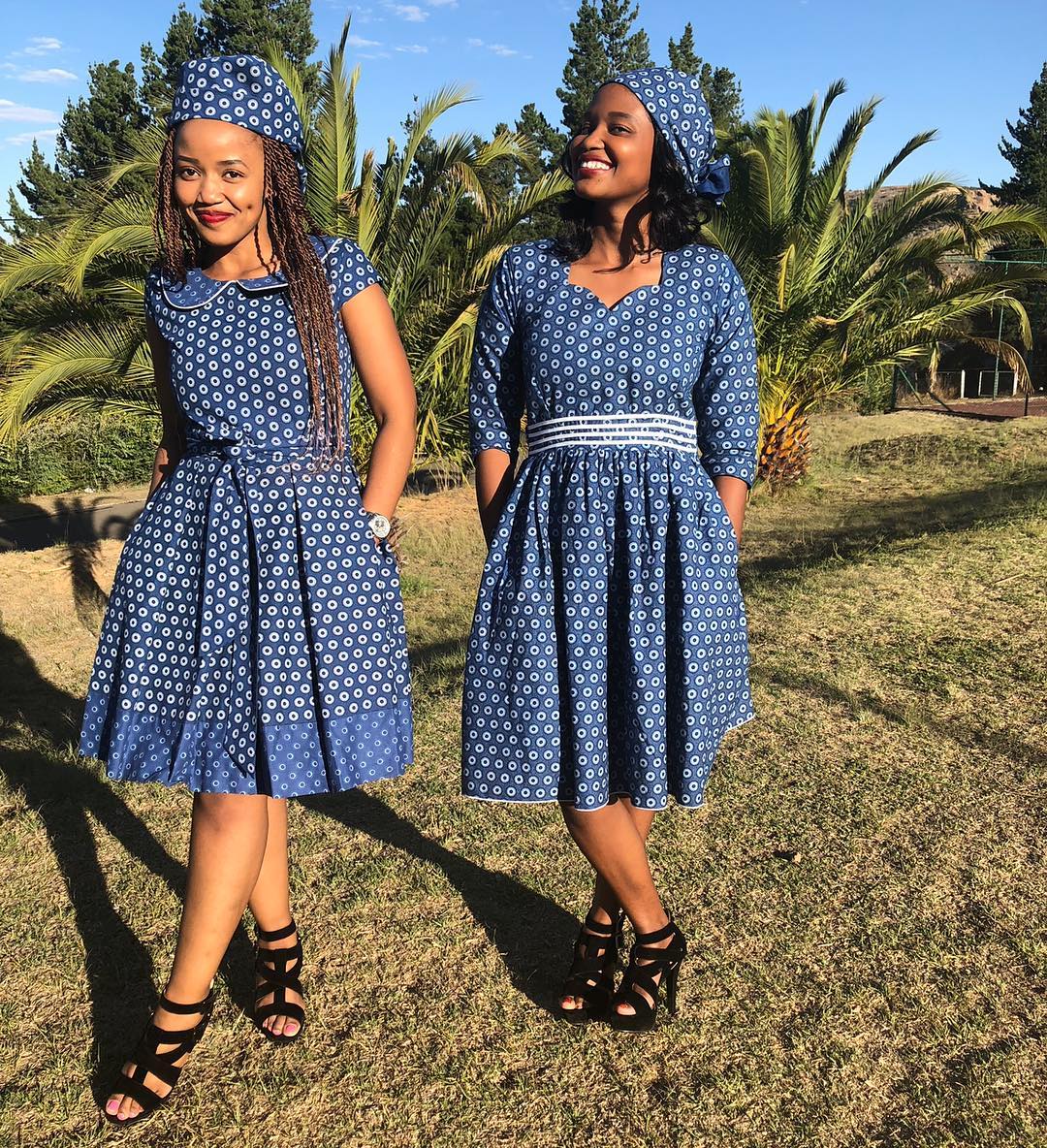 Shweshwe Traditional Dresses For Bridesmaids Reny Styles 