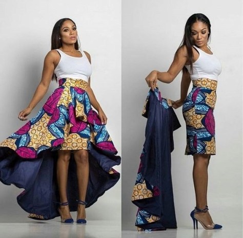 ankara peplum gowns