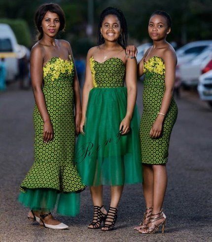 Shweshwe Dresses & Strapless Cocktail Dress - Reny styles