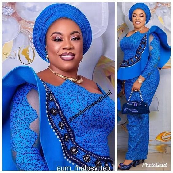 Latest Aso Ebi Styles for this Weekend Nigeria - Reny styles