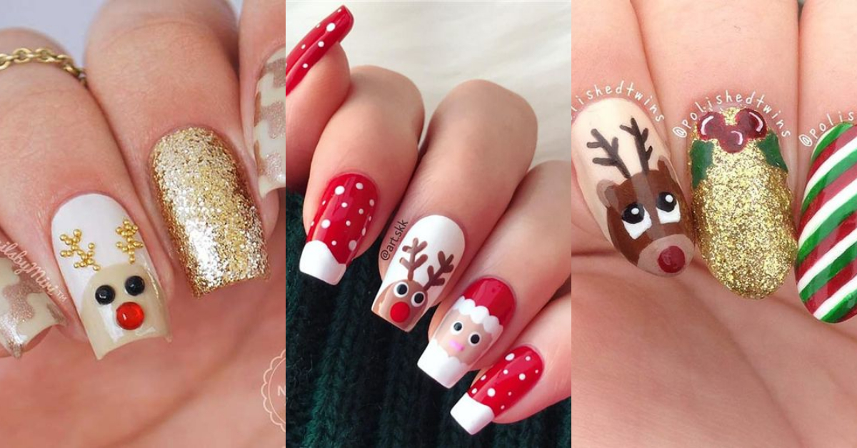 Fabulous Reindeer Nail Art Designs & Ideas - Reny styles