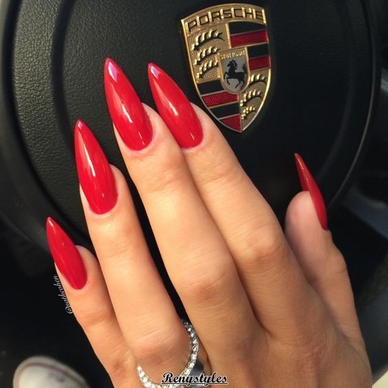 50+ Red nail polish can't have enough of this beautiful look - Reny styles