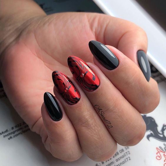 50+ Red nail polish can't have enough of this beautiful look - Reny styles