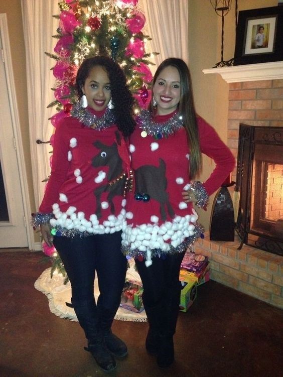 45+ Christmas Sweater Ideas & tree skirt for xmas party - Reny styles