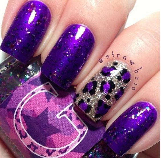 purple nail art for wedding 2019 - Reny styles