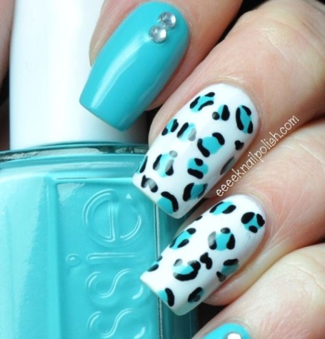 40 Beautiful blue Nail Art Designs - Reny styles