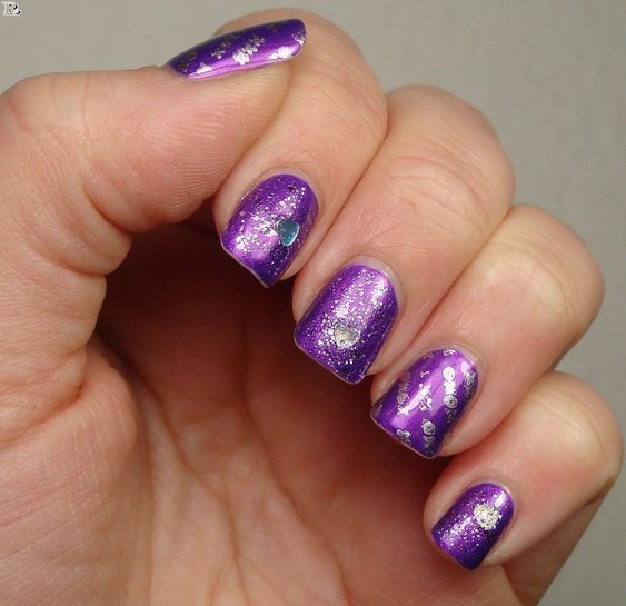 Gel Purple Nail Designs for Summer Reny styles