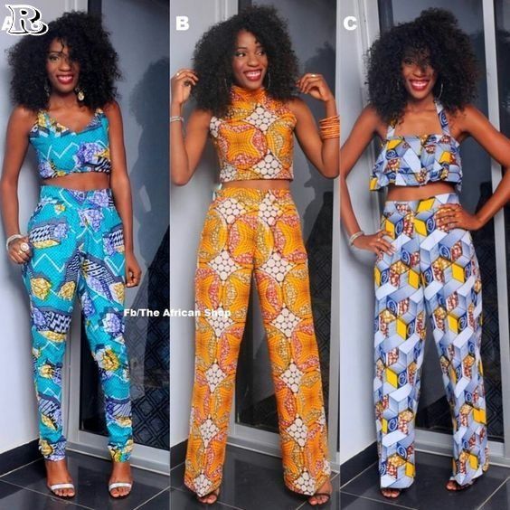 50+ Premium Pants, African Print Wide Leg Pants - Reny styles