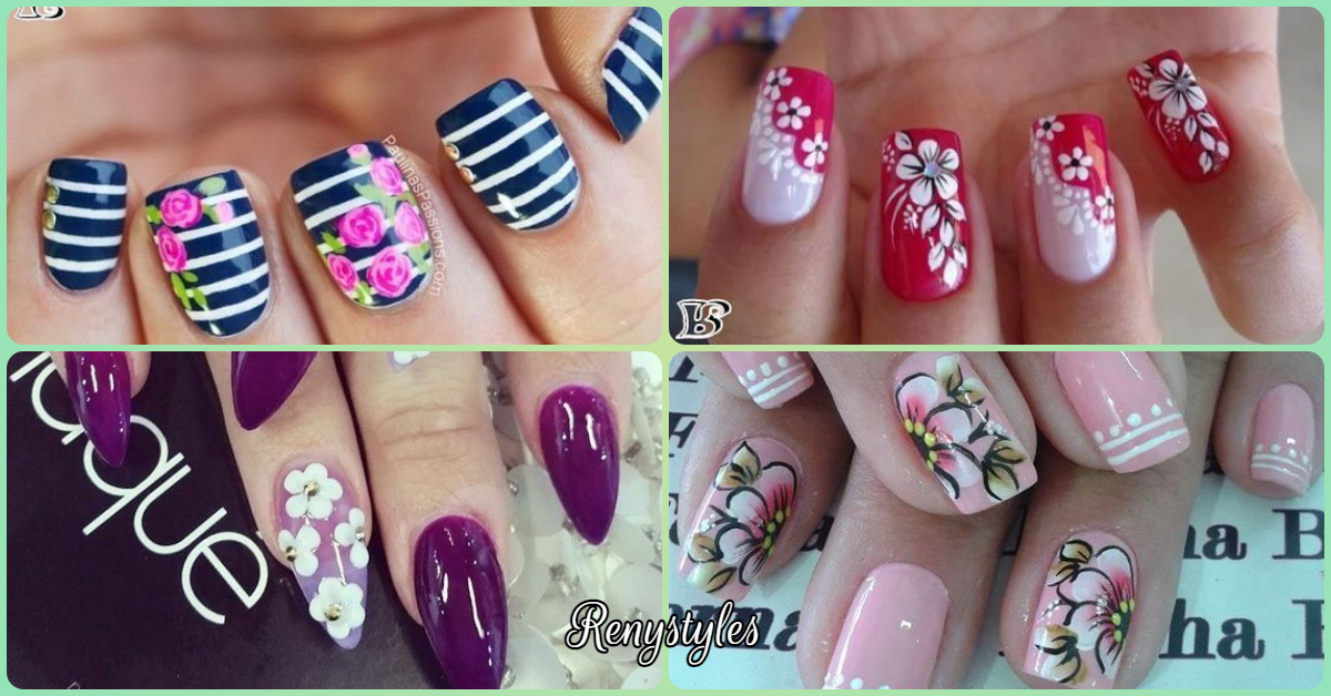 10. Creative DIY Flower Nail Art Designs - wide 8