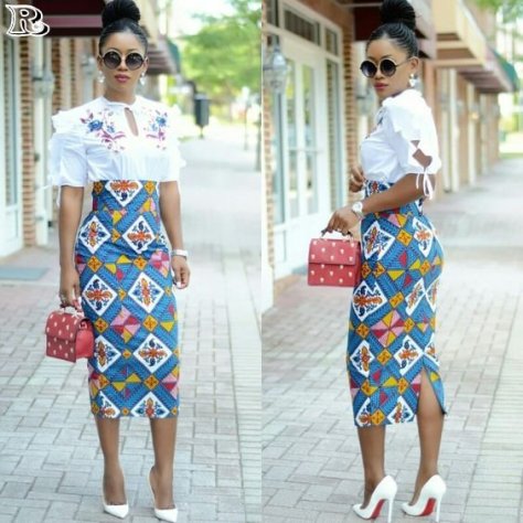 30 African Women's fashion & Ankara Skirt - Reny styles