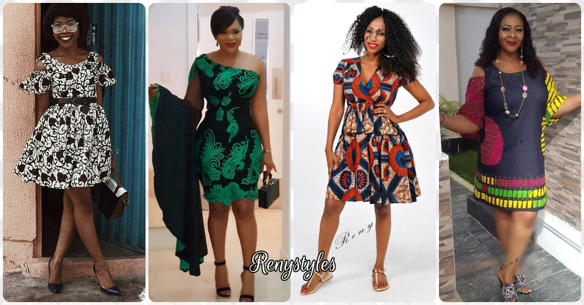 Short ankara hot sale dresses 2018