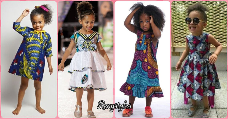 kids in print See Her Unique Ankara Style - Reny styles