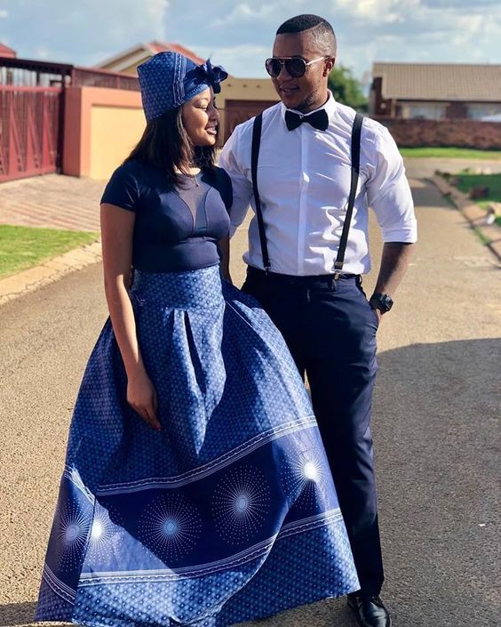 The best couples shweshwe dresses - Reny styles