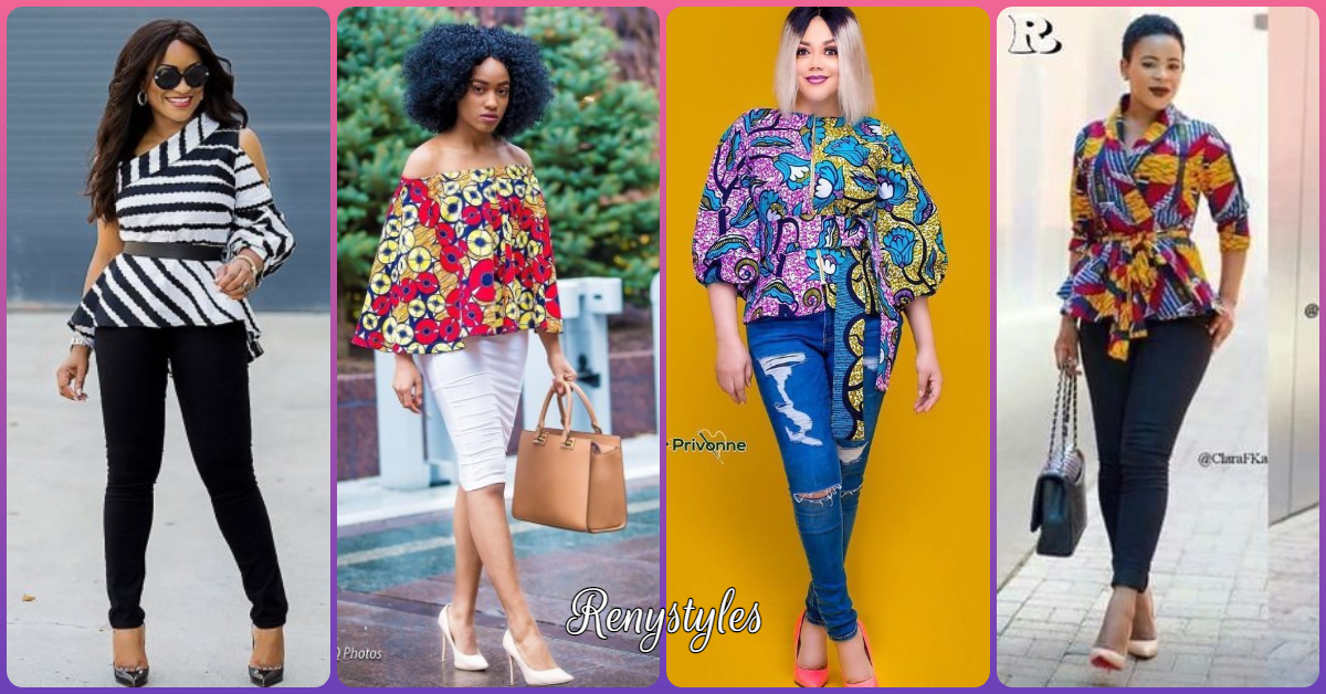 Ankara kitenge Tops 25 Styles - Reny styles