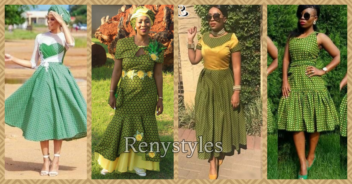 yellow shweshwe dresses