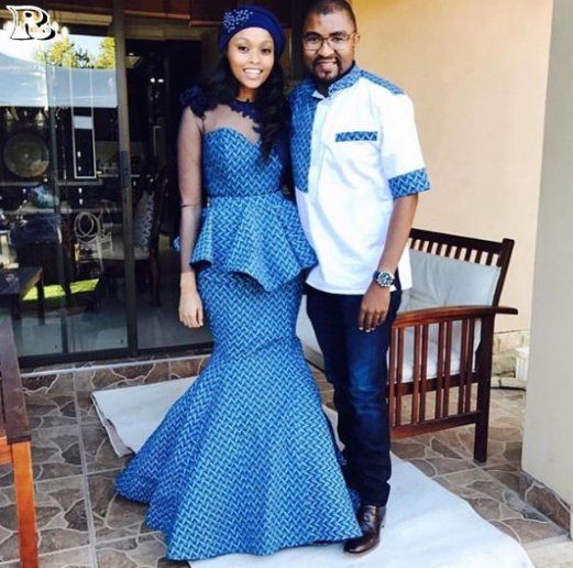 Couple shweshwe outlet outfits