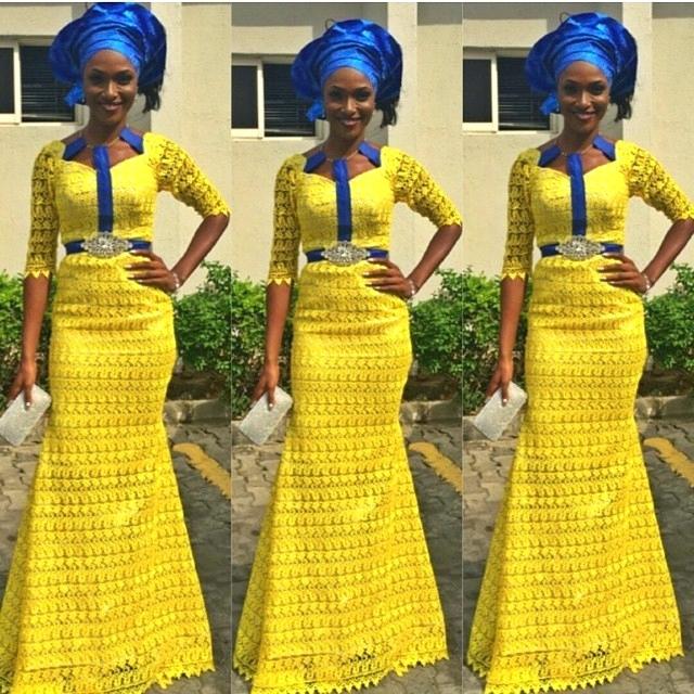 yellow and blue traditional dresses