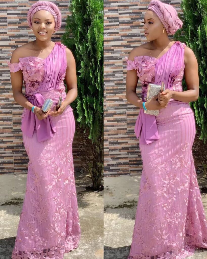 Nigerian Aso Ebi fashionista in traditional wear - Reny styles