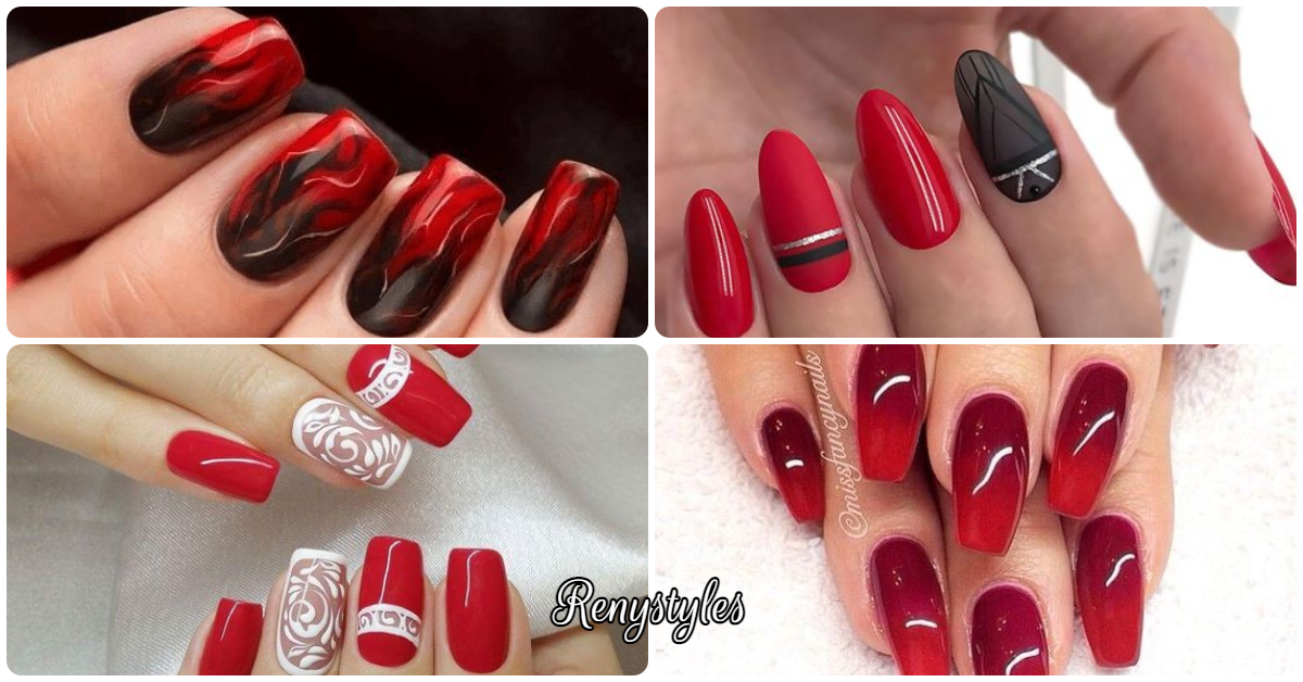 40 Smart Stylish Red Nail Art Design Reny Styles