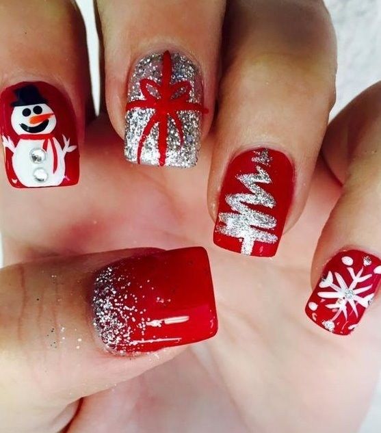 Top 55 Christmas Nail Art Design For Christmas Party 19 Reny Styles