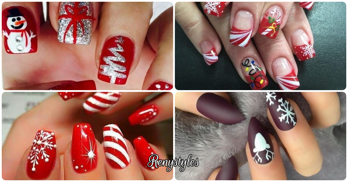 50+ Festive Christmas Nail Art Designs - wide 3