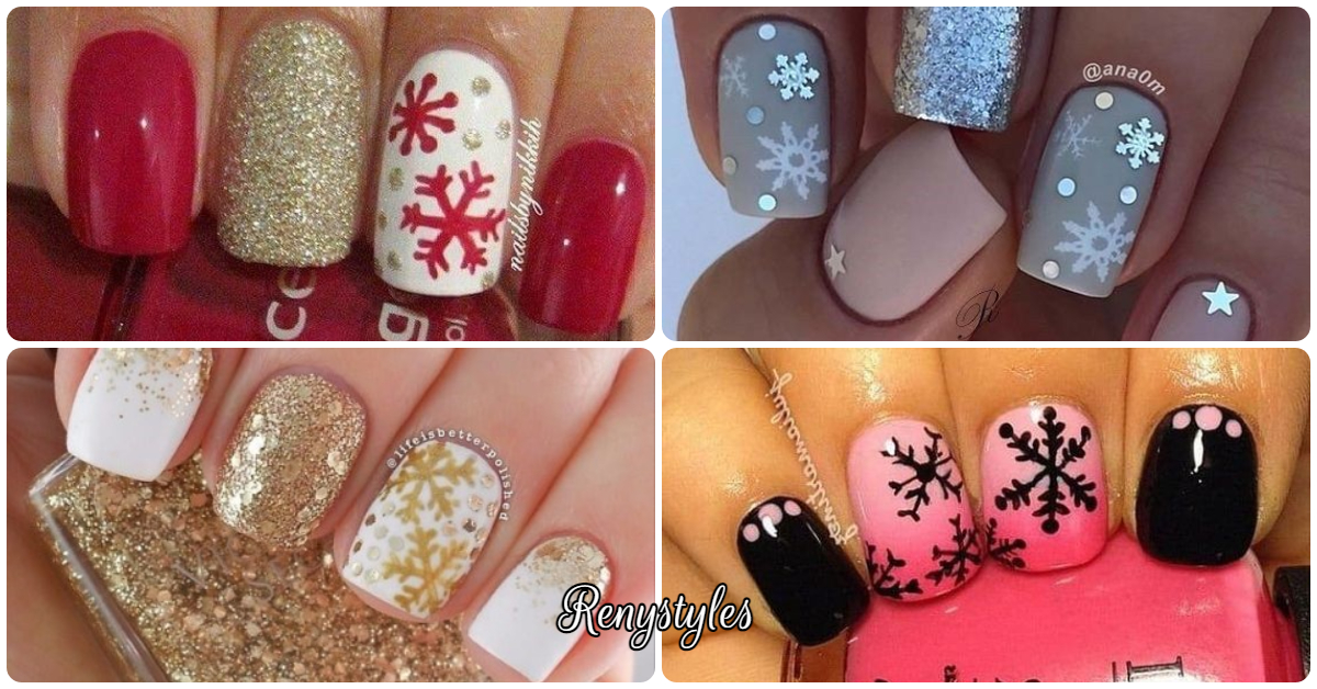 Newest 40 Snowflake Nail Designs Ideas Reny Styles