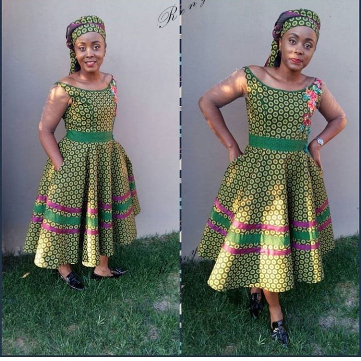 Beautiful Shweshwe dresses styles - Reny styles