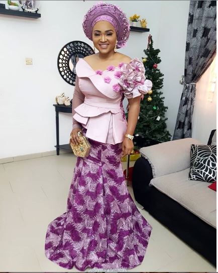 Check out these Latest Aso Ebi Peplum Styles - Reny styles