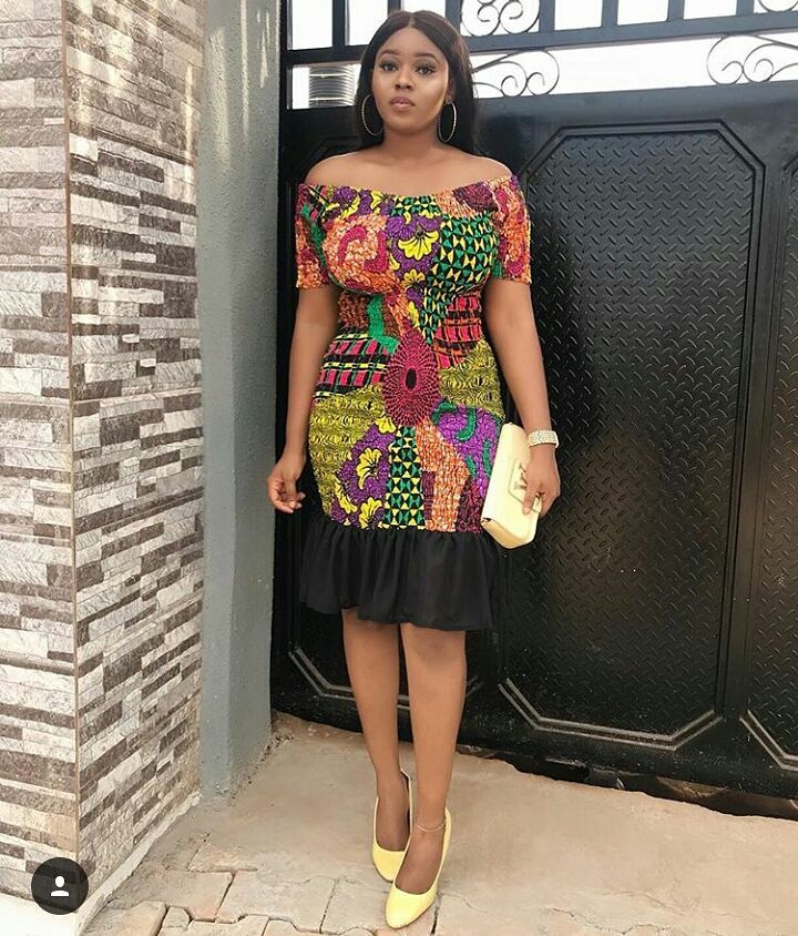 short ankara gown