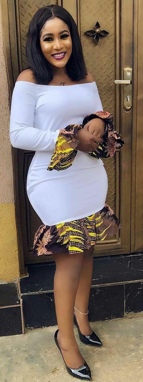 short ankara short gowns for fat ladies