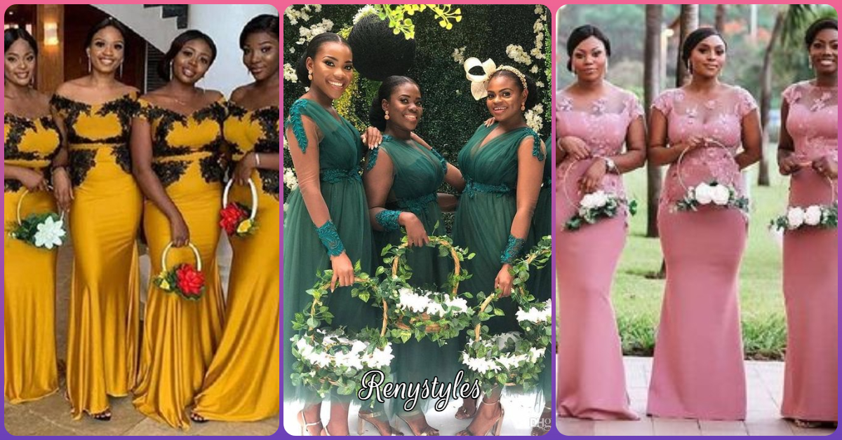 African Nigeria Bridesmaid Dress With a ...