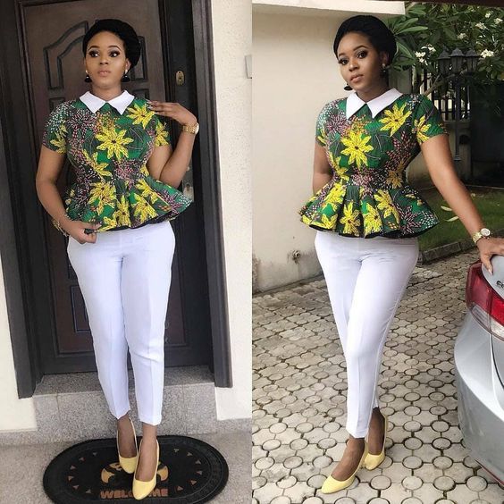 Classic ankara best sale peplum tops