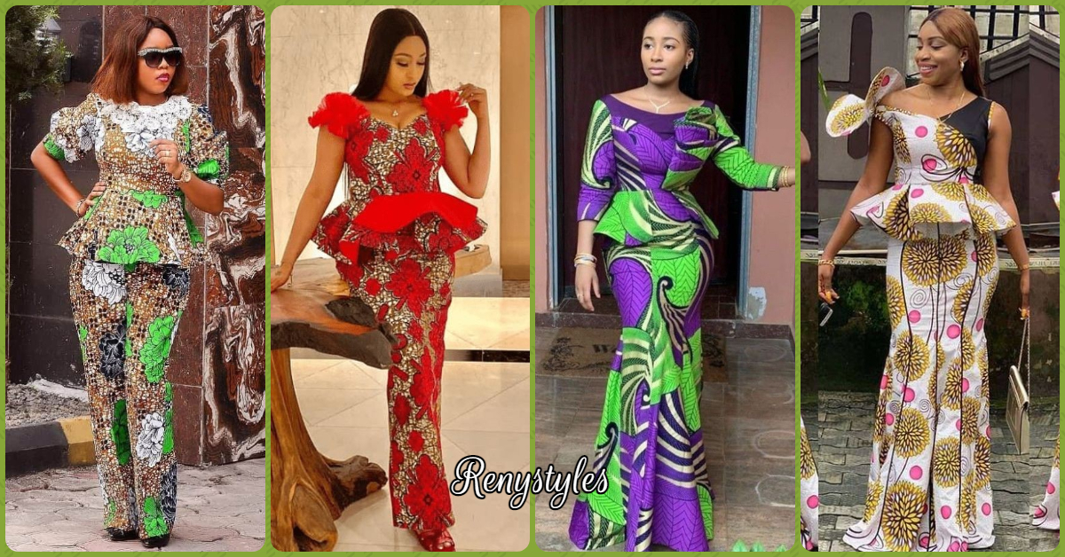 Latest ankara styles skirt and hot sale blouse 2020