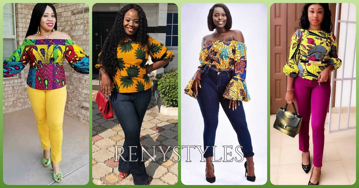 latest ankara tops