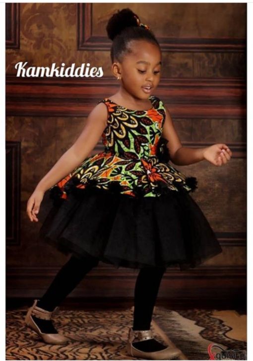 Ankara Kiddie Dress & Little Children - Reny styles