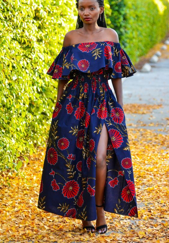 One hand 2024 ankara gown