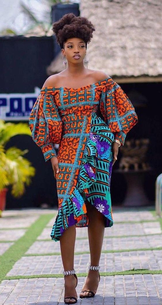 One hand ankara gown sale