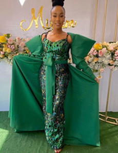 Latest Green Asoebi Styles Collection 2023 - Reny styles