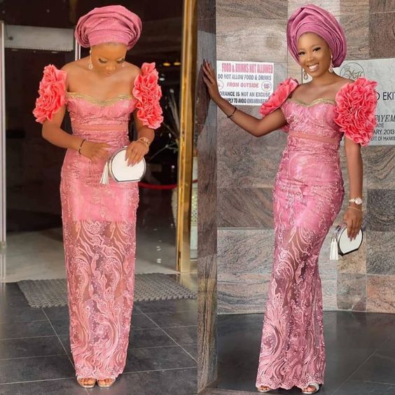 Elegant Lace Styles Designs in Nigeria - Reny styles