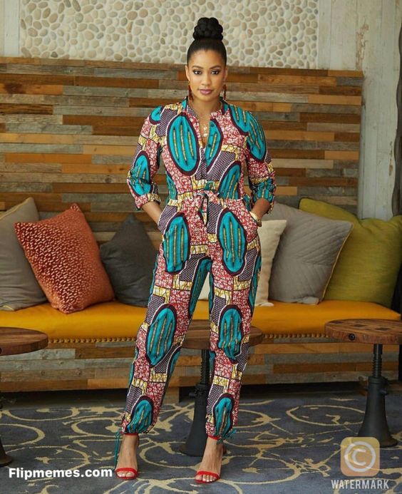 Top flared Ankara styles 2023, Ankara playsuits and Ankara jumpsuits ...