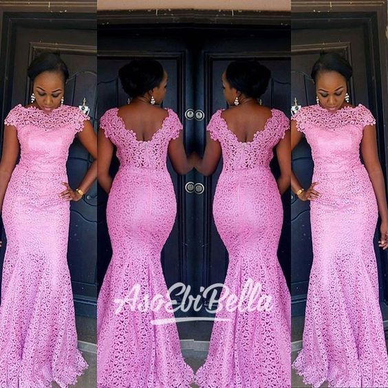 Amazing Pink Lace Aso Ebi styles You ...