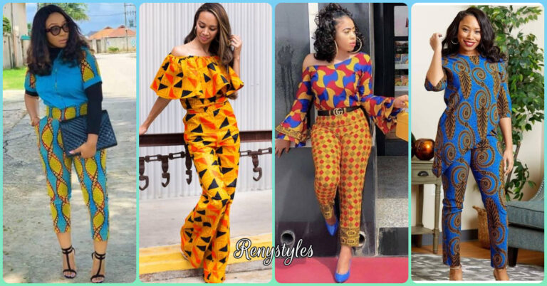 Latest Ankara Palazzo Pants And Jumpsuits Most Trendy - Reny styles