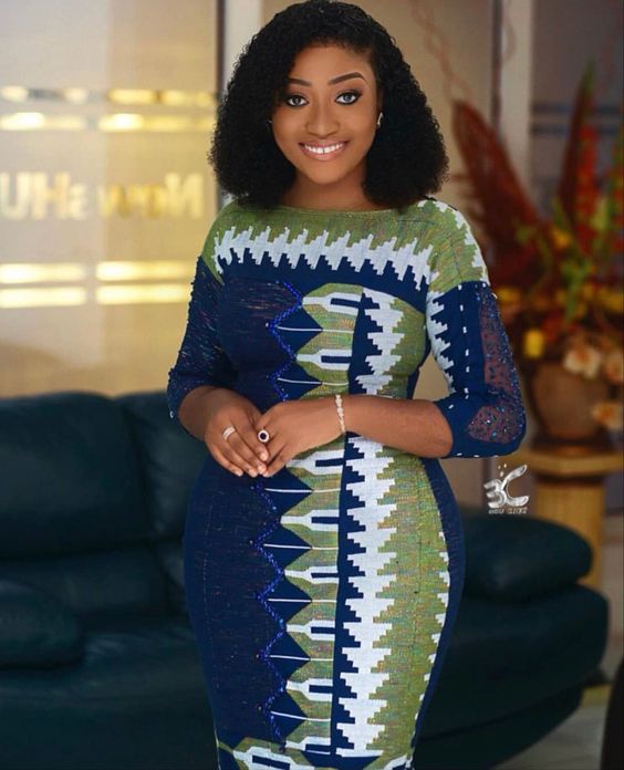 Nice kente dress styles best sale