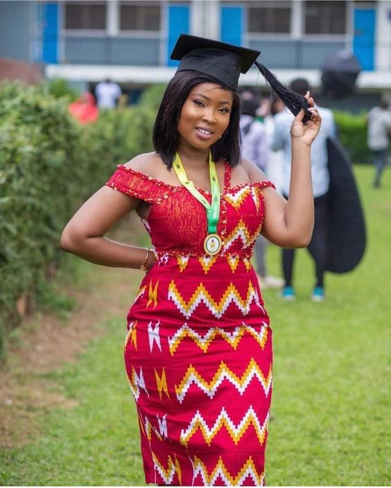 Latest kente clearance styles for graduation