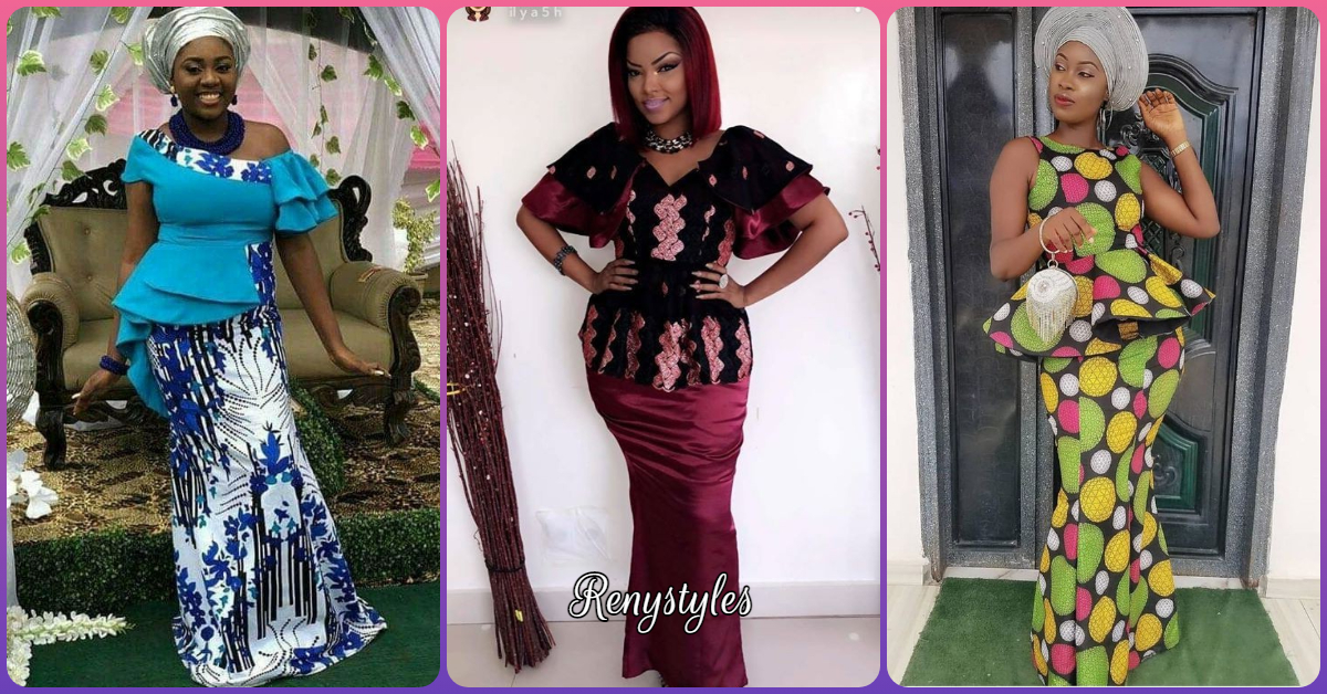 Skirt and blouse hot sale aso ebi styles