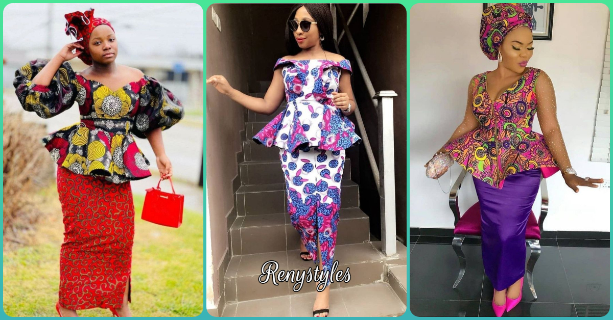 Chic and Stylish Owambe Ankara Skirt And Blouse - Reny styles