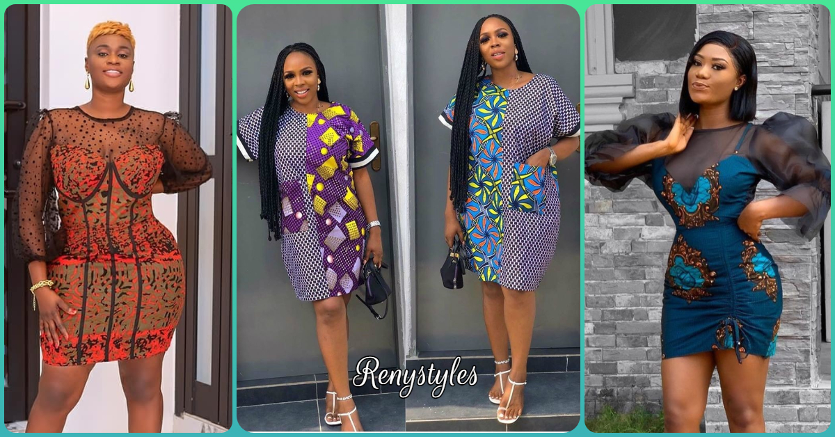 Trending ankara short on sale gowns