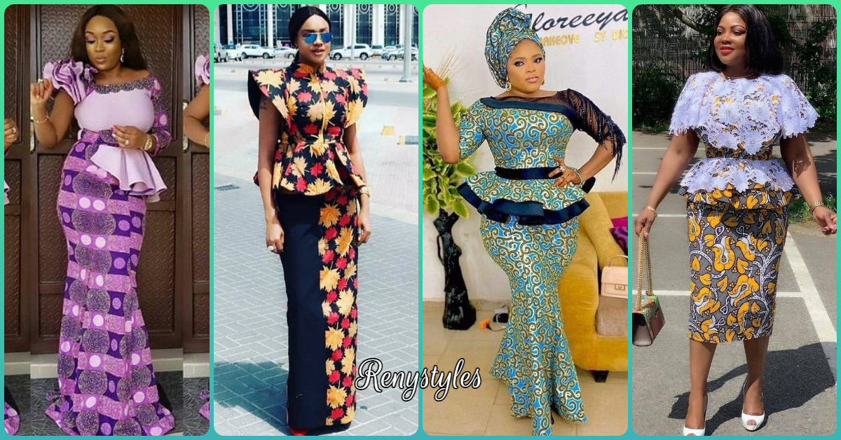 The most famous designs of Ankara Skirt And Blouse Styles - Reny styles