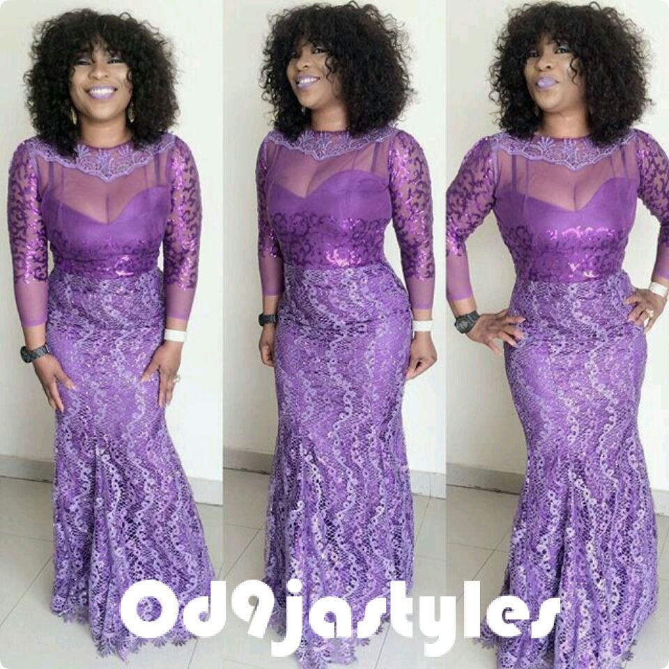 Eye-Popping Latest Nigerian Lace Styles 2023 - Reny styles